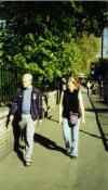 Katie and James walking down the street.jpg (29168 bytes)