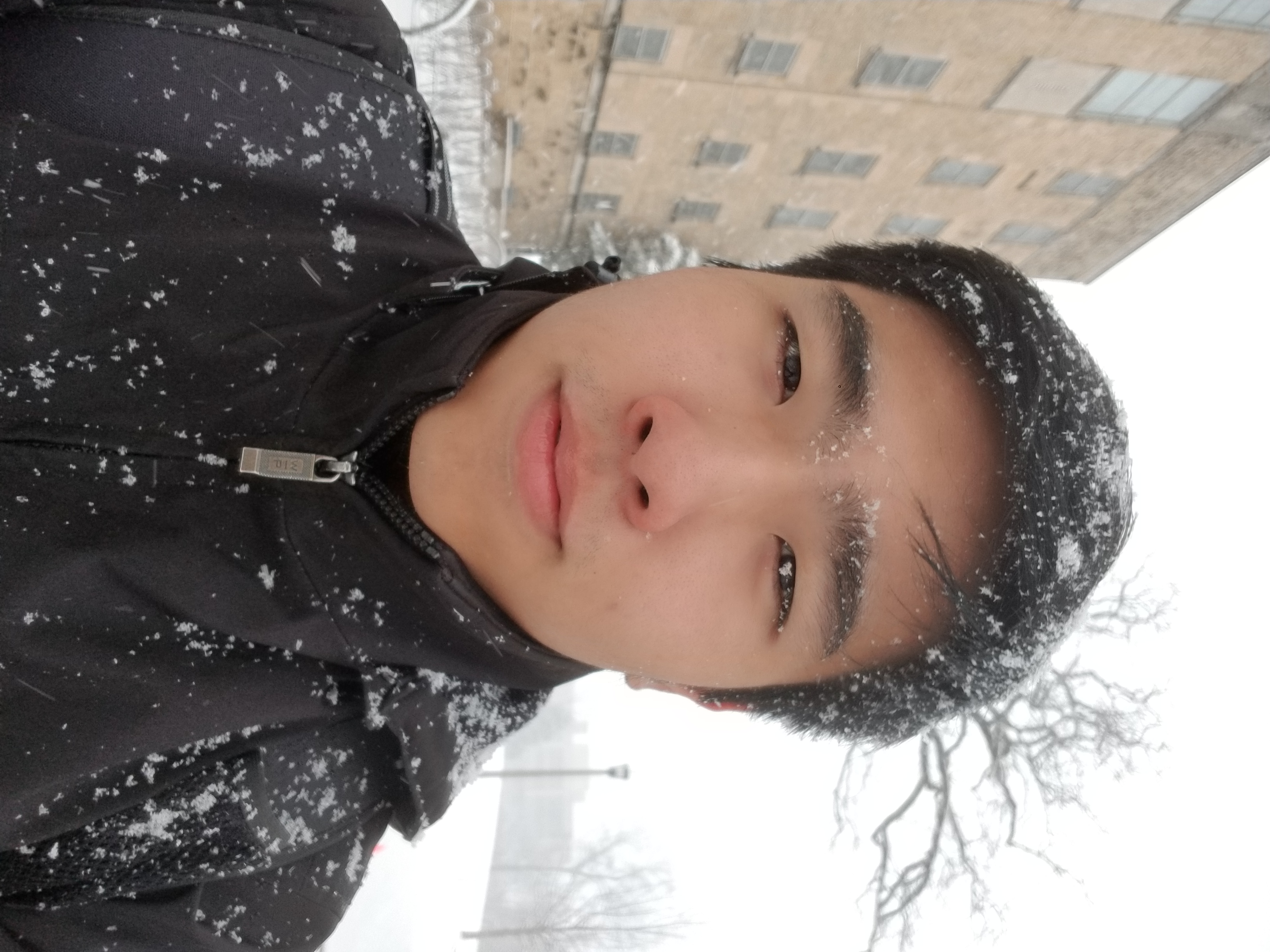 snow selfie