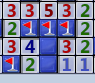 minesweeper board
     requiring a 50% guess