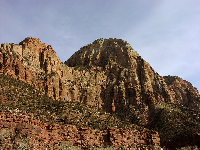 Lower Zion Canyon view