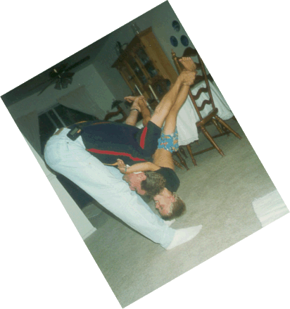 My brother Jim playing with my nephew Brian