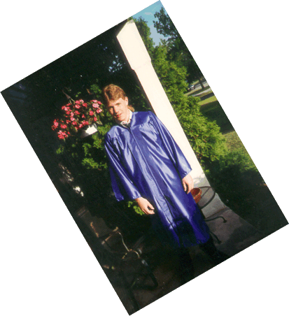 My brother John getting ready for his 8th grade graduation.

(If only he could have stayed this age.)