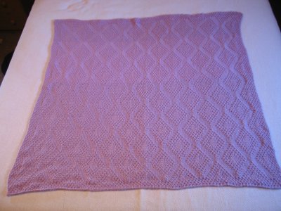 Free Baby Blanket Afghan Knitting Pattern, Tiny Flower Motif