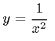 y equals x squared