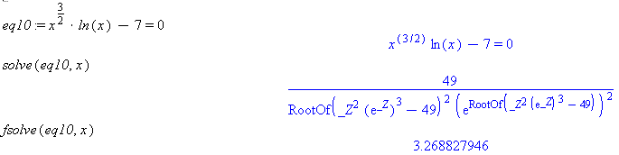 numeric solution of eq10 is 3.268827946