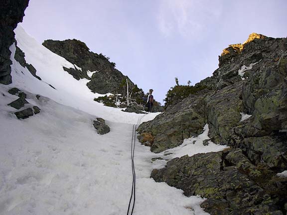 The first descent gully
