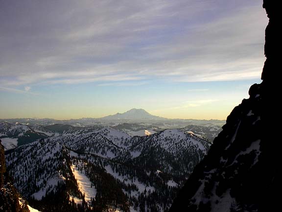 Mt. Rainier to the south
