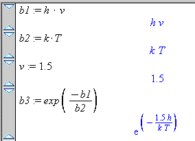 Shows that the results for b3 have the expressions saved as b1 and b2 in their respective places.