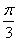 pi over three