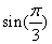 sine of pi over three