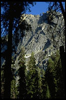 Cliff next to the waterfall