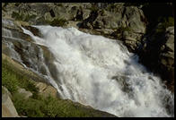 A close look at the waterfall