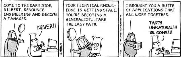 Dilbert comic strip — My Life