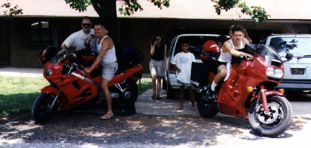 Nate's nephews on our bikes