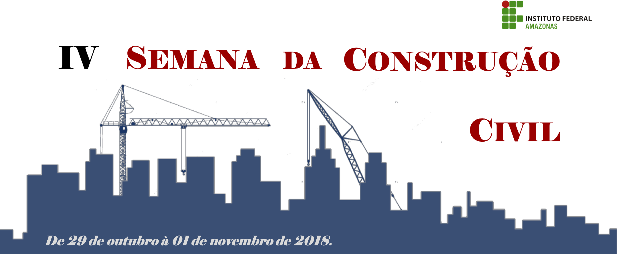 Banner da IV Semana da Construção