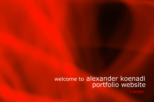 Alexander Koenadi Portfolio Website - fire version
