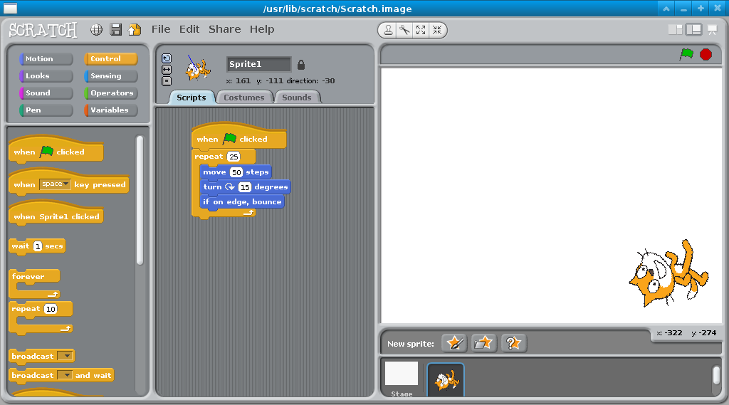example control script