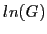 $\displaystyle ln(G)$