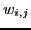 $ w_{i,j}$