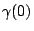 $ \gamma(0)$