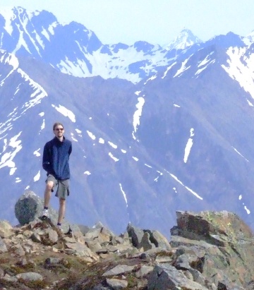 Steve on a mountaintop