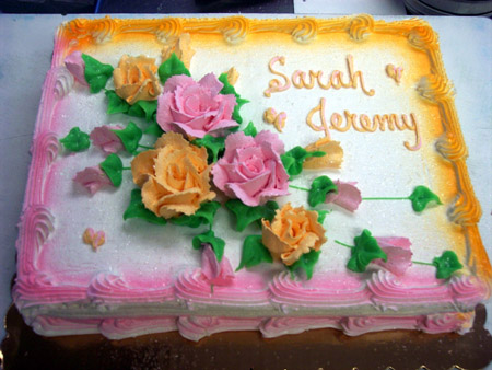 custom ordered cake
