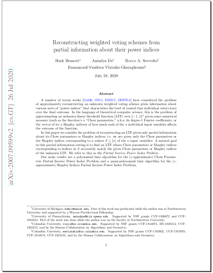 Reconstructing weighted voting schemes from partial information about their power indices