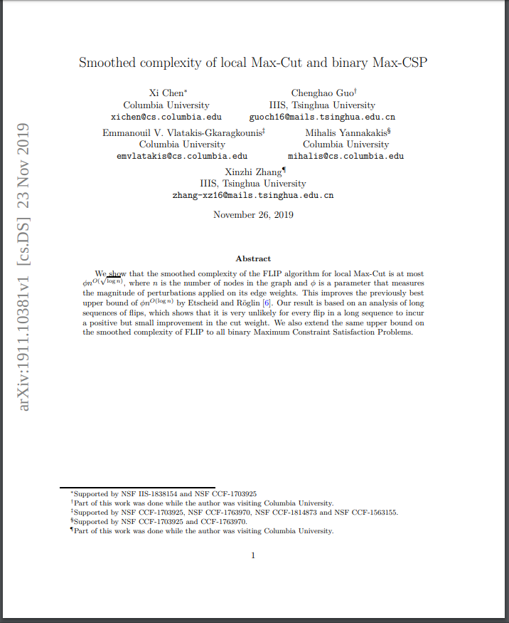 Smoothed Complexity of Local Max-Cut and Binary Max-CSP