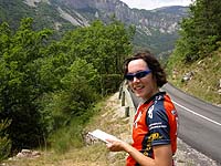 Marcia on the Col de Menee