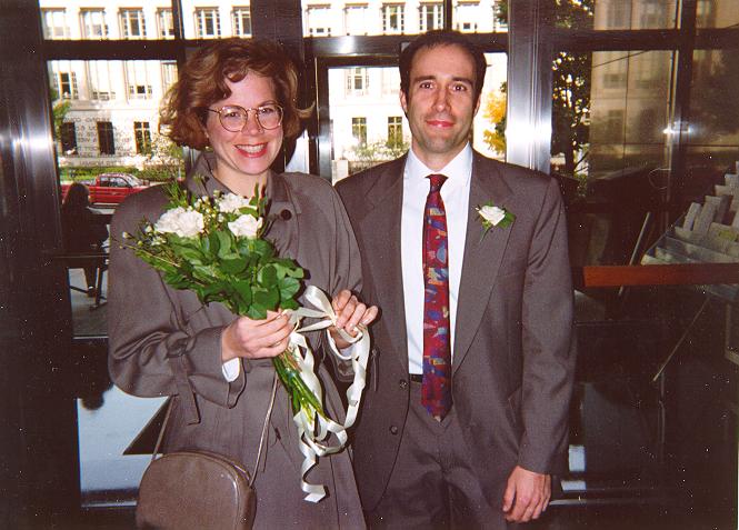 Kent and Sue at our wedding