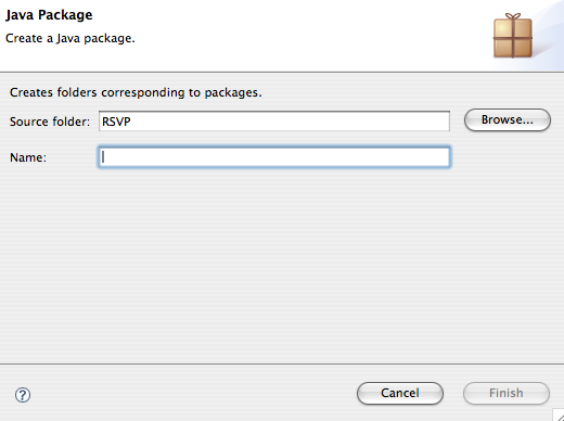 Package Dialog